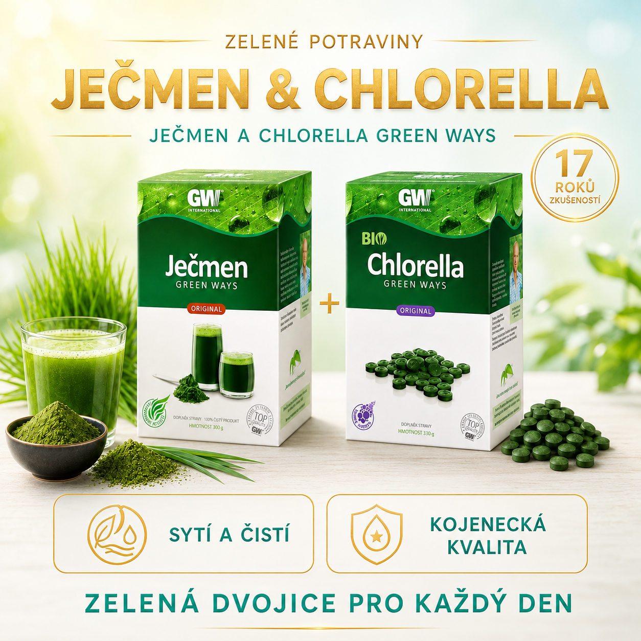 Ječmen a chlorella_světlá